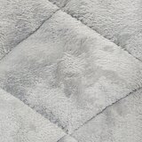 西川 吸湿発熱 置くラク 敷き パッド ダブル グレー 140x205cm