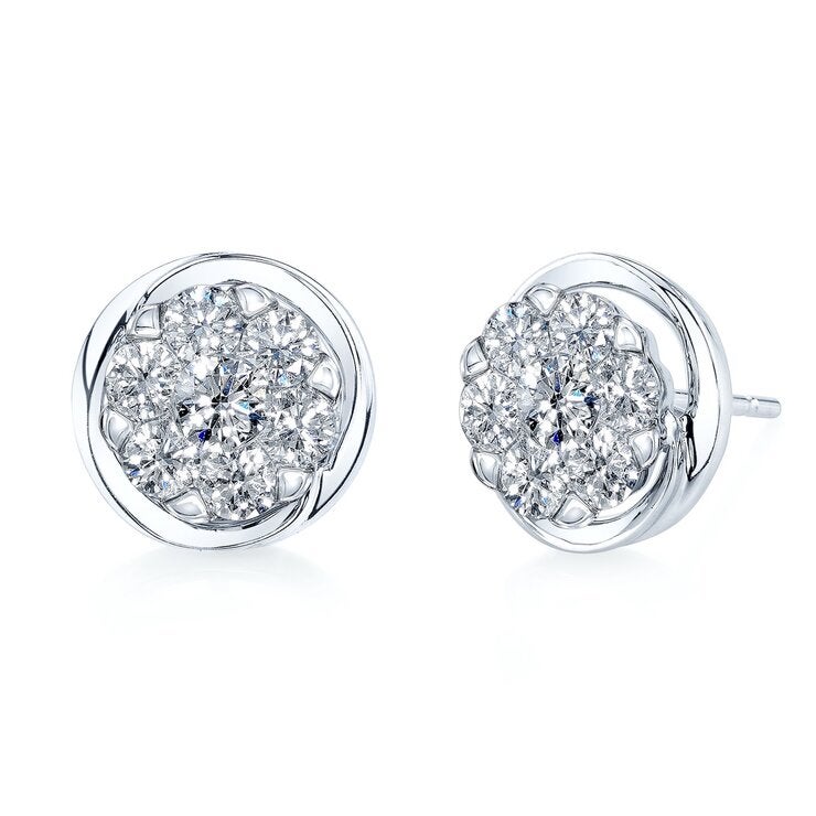 18K ホワイトゴールド 0.31カラット ダイヤモンド ピアス 18K ホワイトゴールド 0.31カラット ダイヤモンド ピアス
