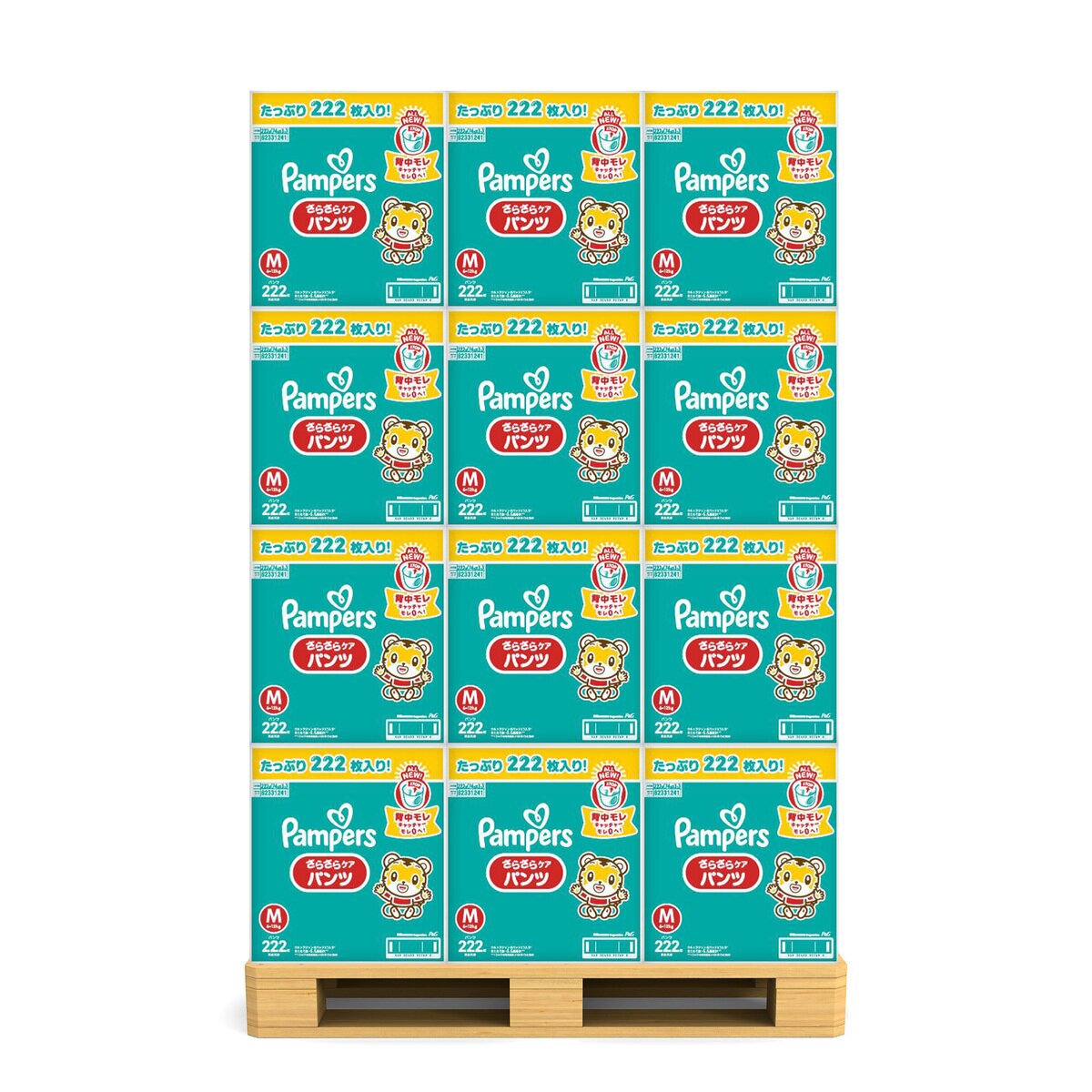 パンパース パンツ M 222枚ｘ36箱 (1パレットあたり)