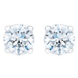 14K ホワイトゴールド 0.23カラット ダイヤモンド ピアス