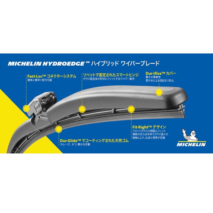 ミシュラン ハイドロエッジ ワイパーブレード 20インチ