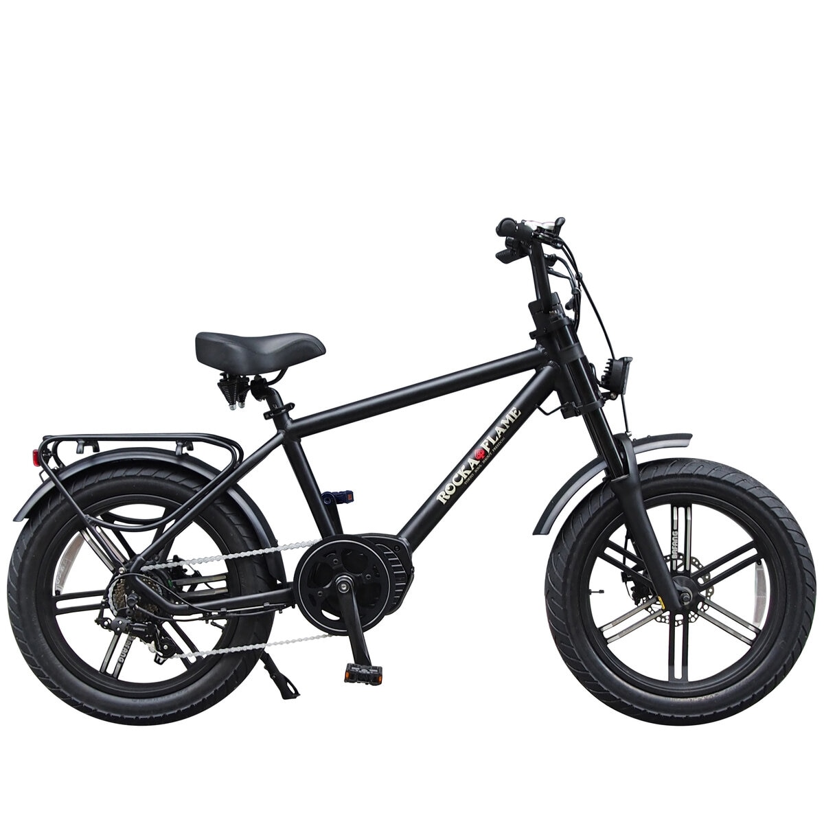 ROCKA FLAME 20インチ 電動アシスト ファットバイク HAYATE マットブラック