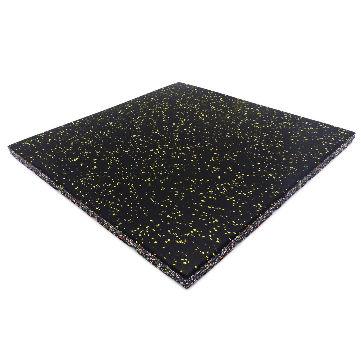 セルデス New ゴムチップマット 25ミリ厚 50cm x 50cm 8枚セット イエローミックス(JL-02)