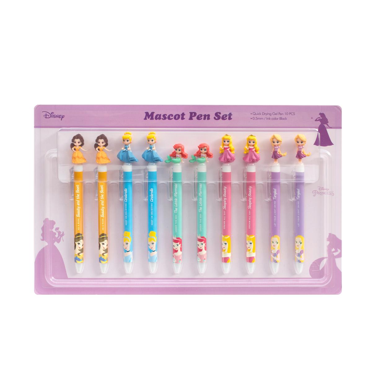 ディズニー ノック式ゲルボールペン 10本セット - プリンセス