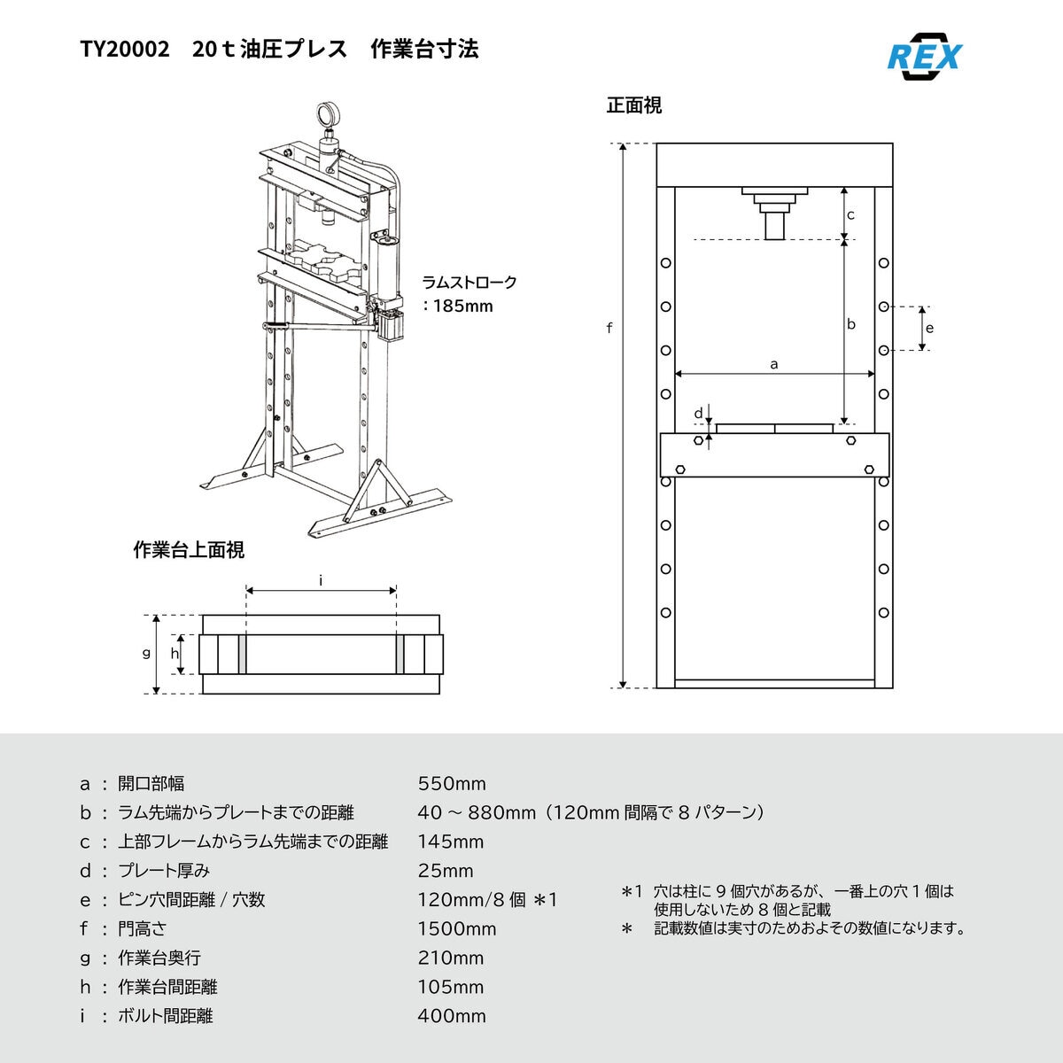 トーリン ビック レッド ジャックス 20ｔ 油圧プレス