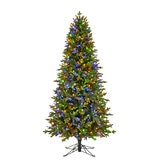 クリスマスツリー スリム型 電飾付き 約198cm LED 450球