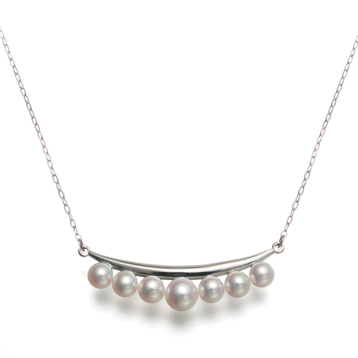 大切な人へのギフト探し 18K ホワイトゴールド SMW0236 45cm ネックレス あこやパール アクセサリー