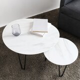 大理石調 ネストテーブル 大理石調 ネストテーブル