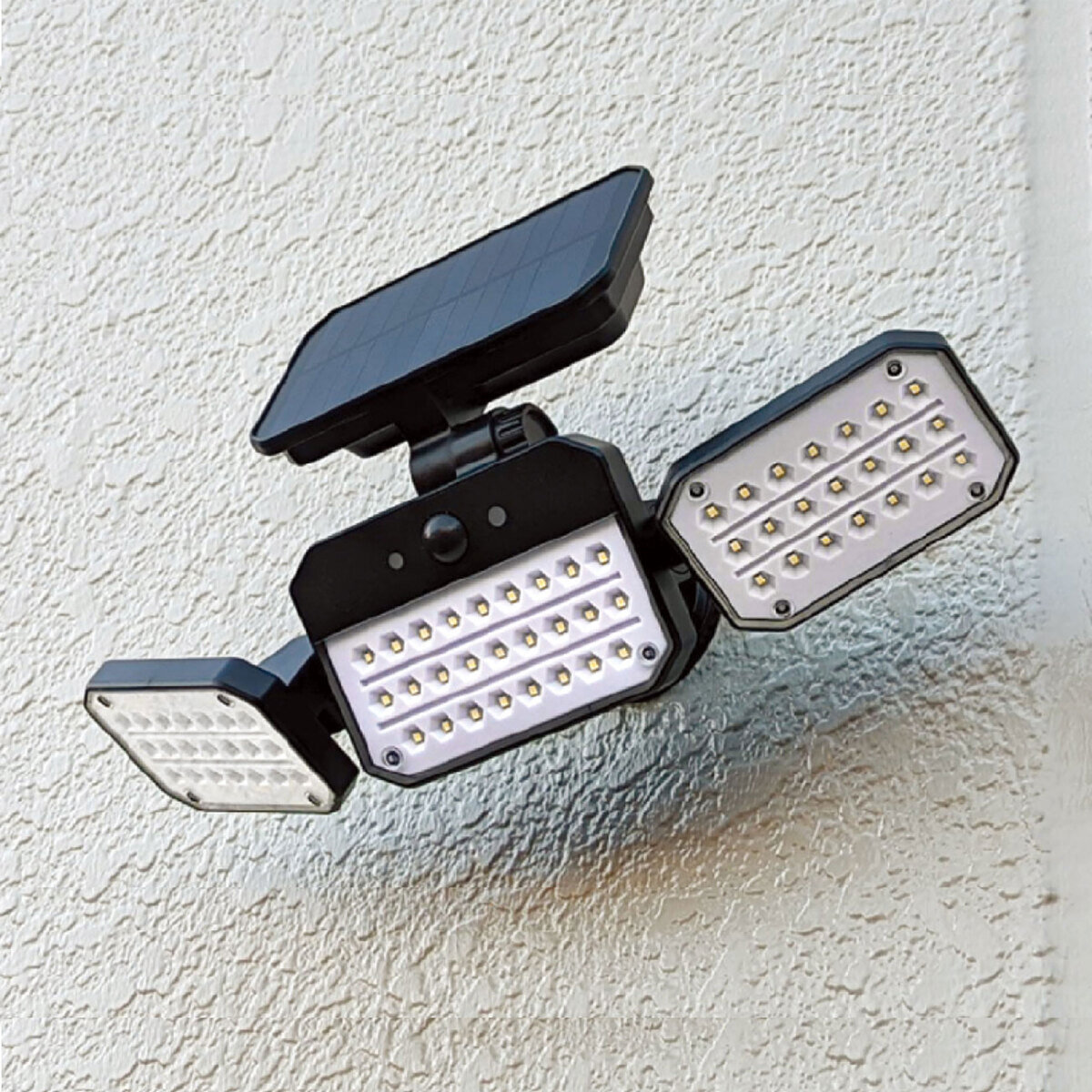 3WAYソーラーセンサーライト広範囲照射型 マグネットベース付 2台セット EDS0795MB2S