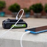 Greenworks 24V 2Ah 電動工具用バッテリー＆専用充電器 CKG70009