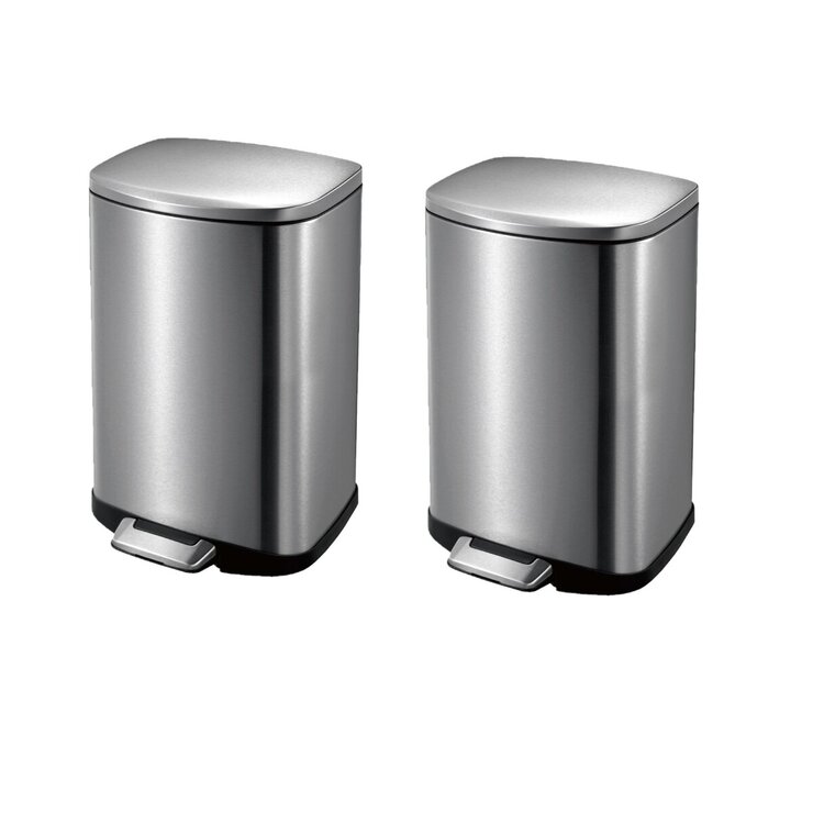 Sensible Eco Living ペダル式ゴミ箱 2個セット 12L EK9366CMT-12L+12L Sensible Eco Living ペダル式ゴミ箱 2個セット 12L EK9366CMT-12L+12L
