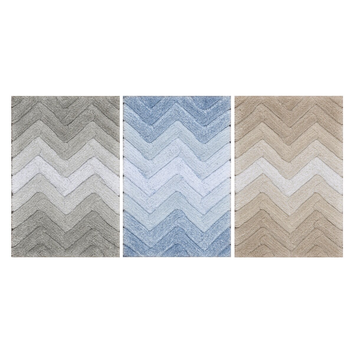 RIVIERA HOME マイクロポリエステル バスマット 40cm x 60cm 2枚組