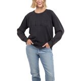 エル ウィメンズ ロゴ スウェット ダークネイビー M