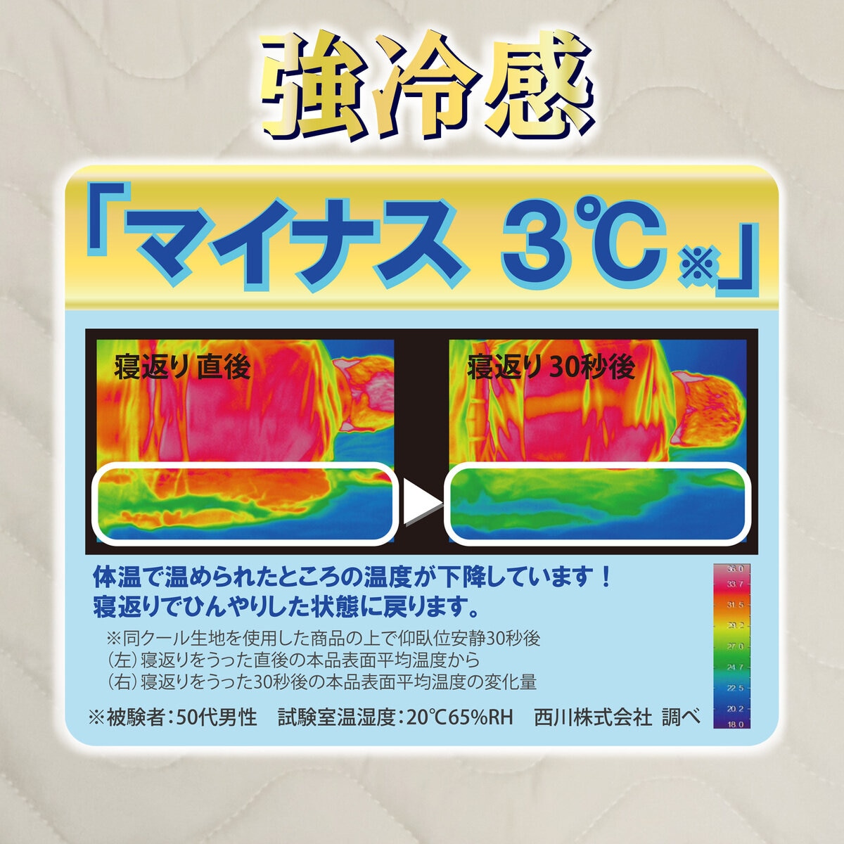 西川 冷感まくらカバー 2枚パック ベージュ