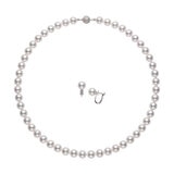 あこや真珠 FIVE STAR 花珠 ネックレス/イヤリング セット 8.0mm