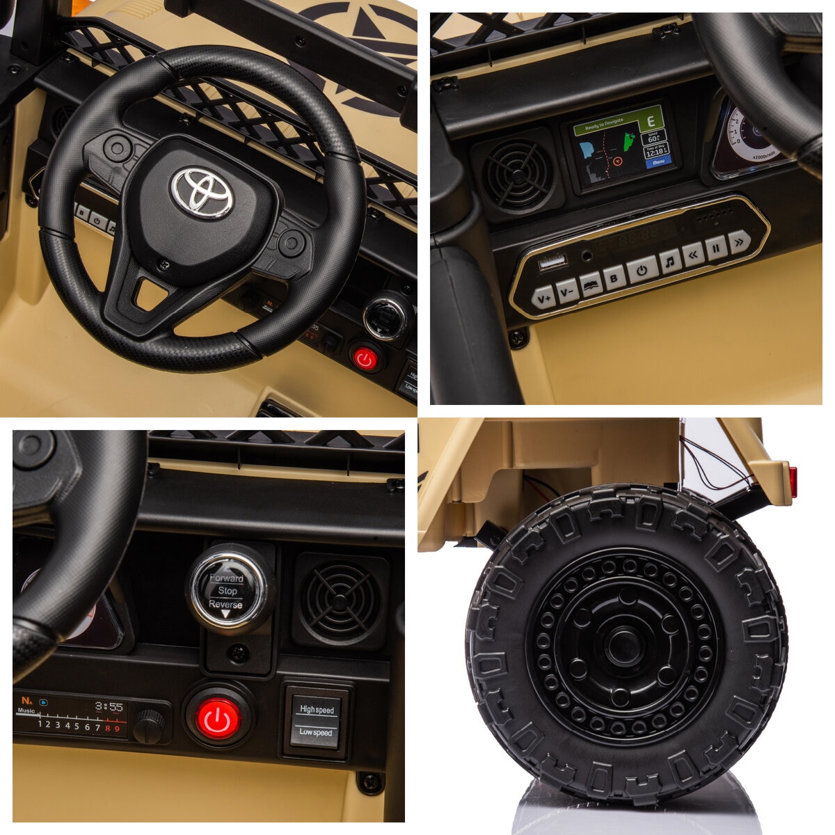子ども用電動乗用カー ランドクルーザー FJ40
