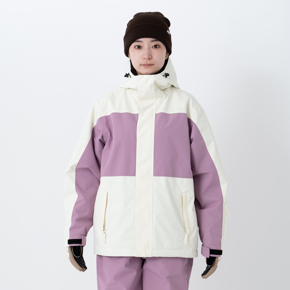 オーシャンパシフィック レディース スノージャケット ホワイト / ピンク S