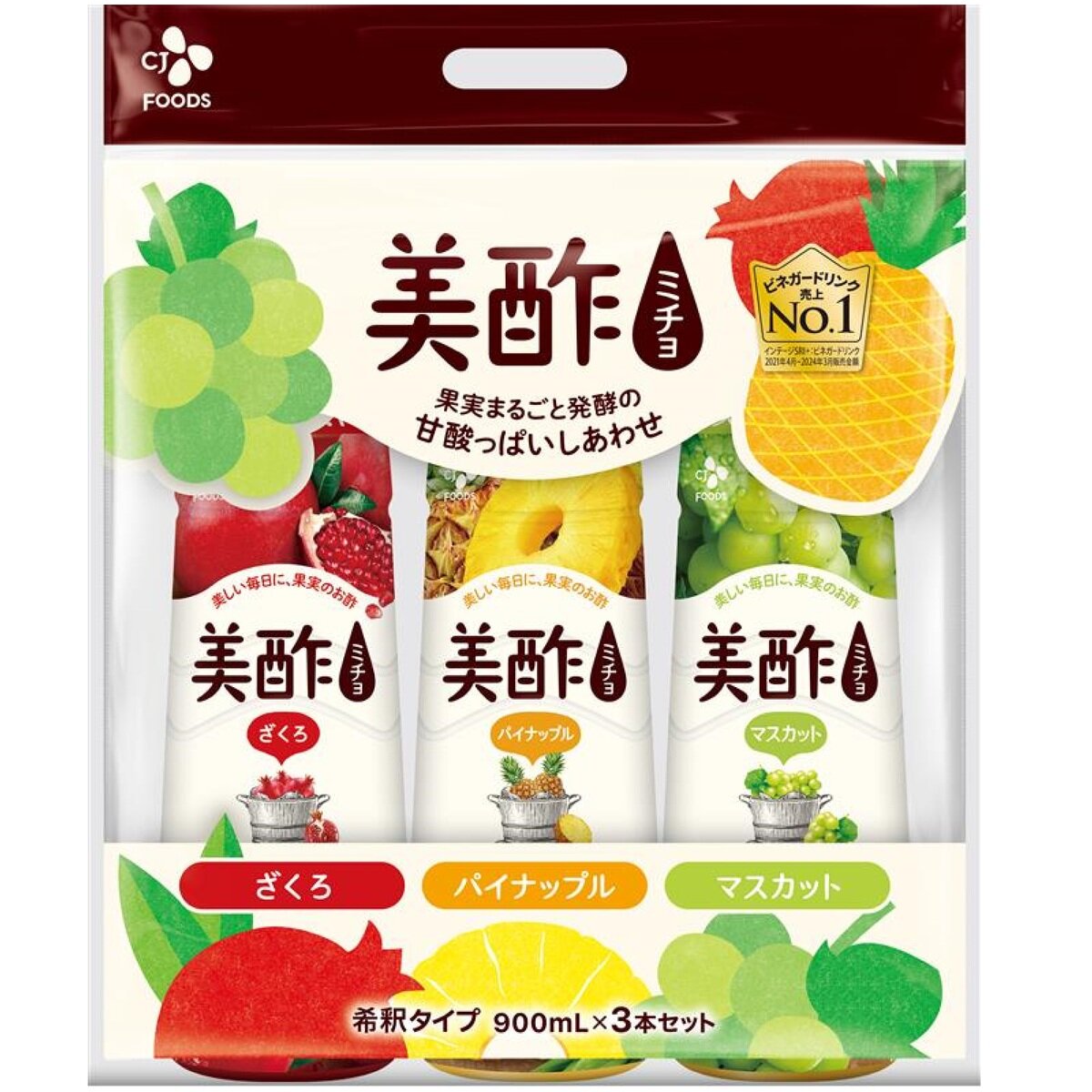 美酢 (ミチョ) アソートセット 900ml x 3