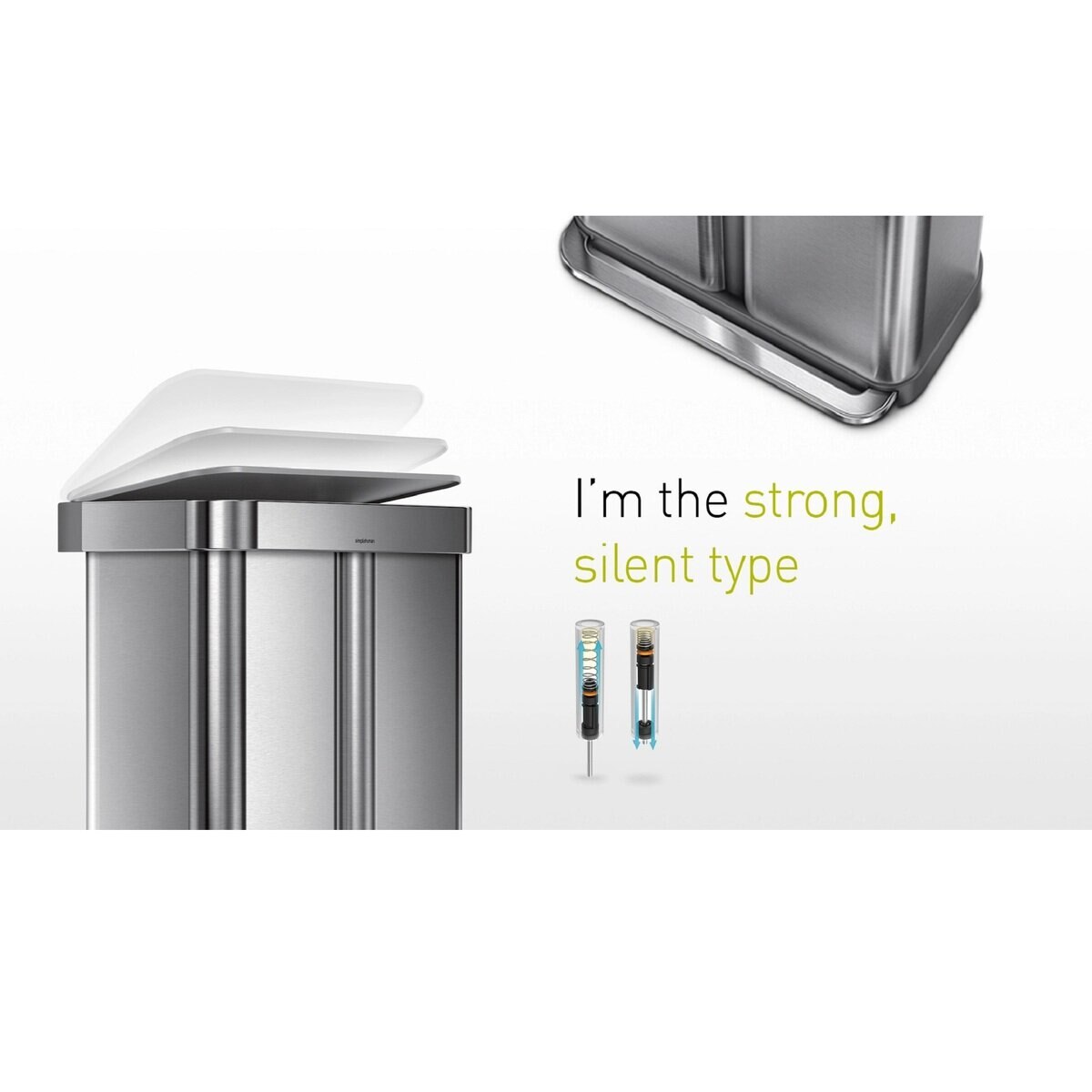 simplehuman（シンプルヒューマン）58L レクタンギュラー