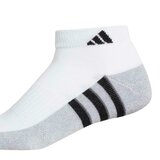アディダス メンズ ローカットソックス 6足組 ホワイト 25.0-28.0 cm