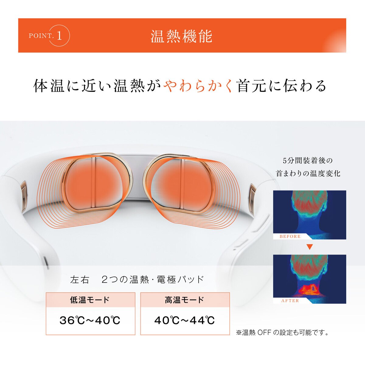 ウェーブウェーブ EMS ポケットヒートネックⅡ wavewave201