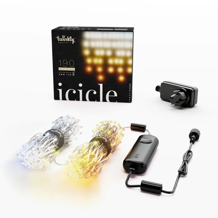 Twinkly(トゥインクリー) アイシクル 190LED スマートデコレーションライト AWW LED Twinkly(トゥインクリー) アイシクル 190LED スマートデコレーションライト AWW LED