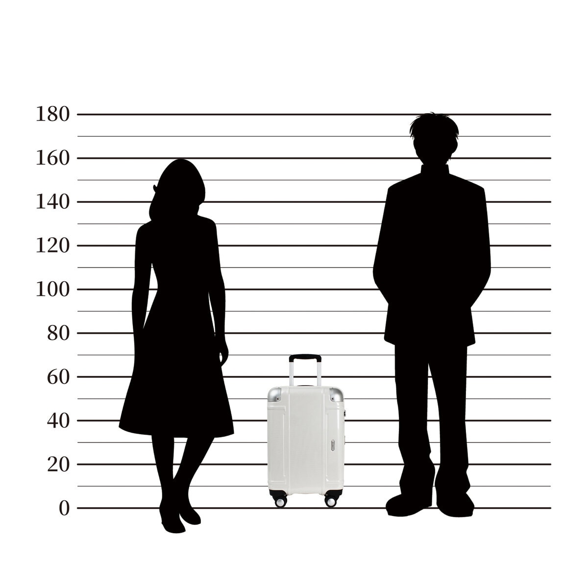 エース イグザクト カーボン柄スーツケース 機内持込みサイズ