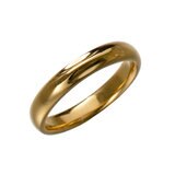18K イエローゴールド マリッジリング ハーモニー 3mm 幅 日本サイズ：11号 刻印なし
