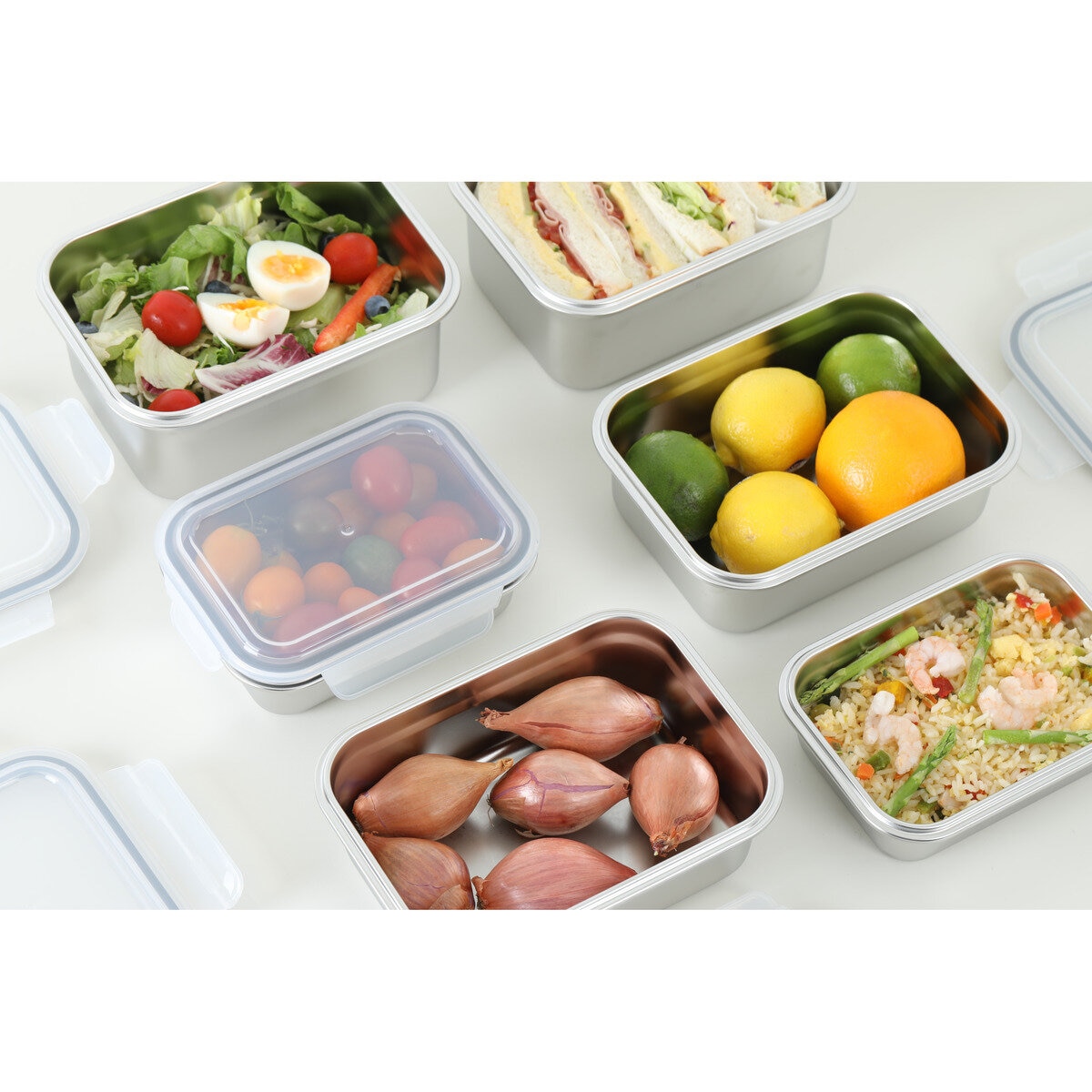 ネオフラム ステンレス保存容器 6個セット