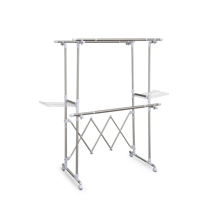 アイリスオーヤマ 組み立て簡単 たっぷり物干し KTM-2018R