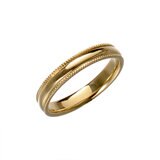 18K イエローゴールド マリッジリング エテルニテ 3mm 幅 日本サイズ : 10号 刻印あり