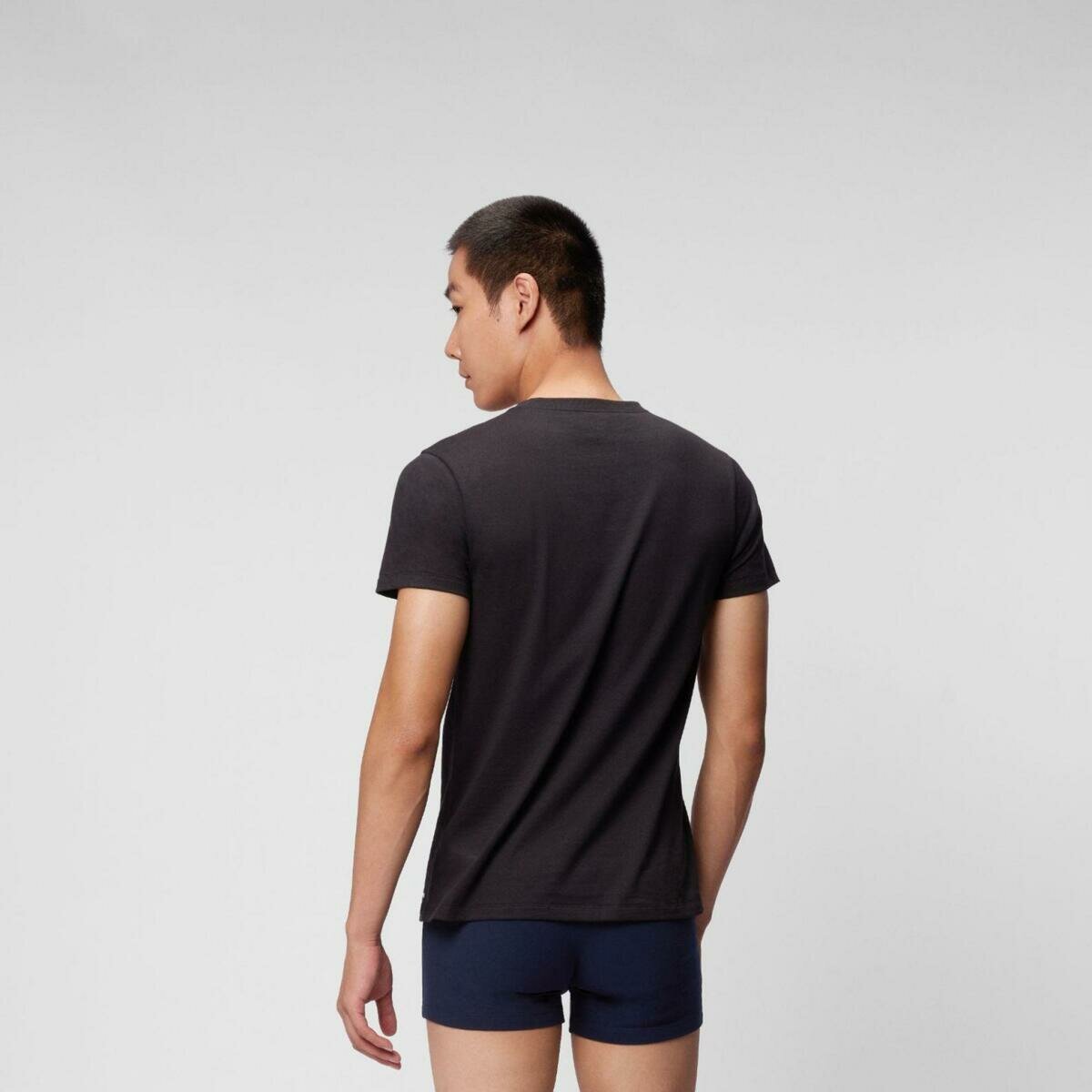 リーバイス メンズ クルーネック Tシャツ 3枚組 ブラック XL