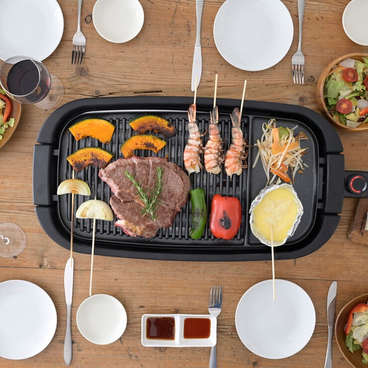 YAMAZEN 減煙焼肉プレート グランデ YGMD-WX130(B) | Costco Japan