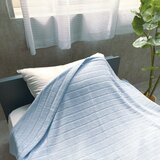 ロマンス小杉 タオルケット 140cm x 190cm ライトブルー