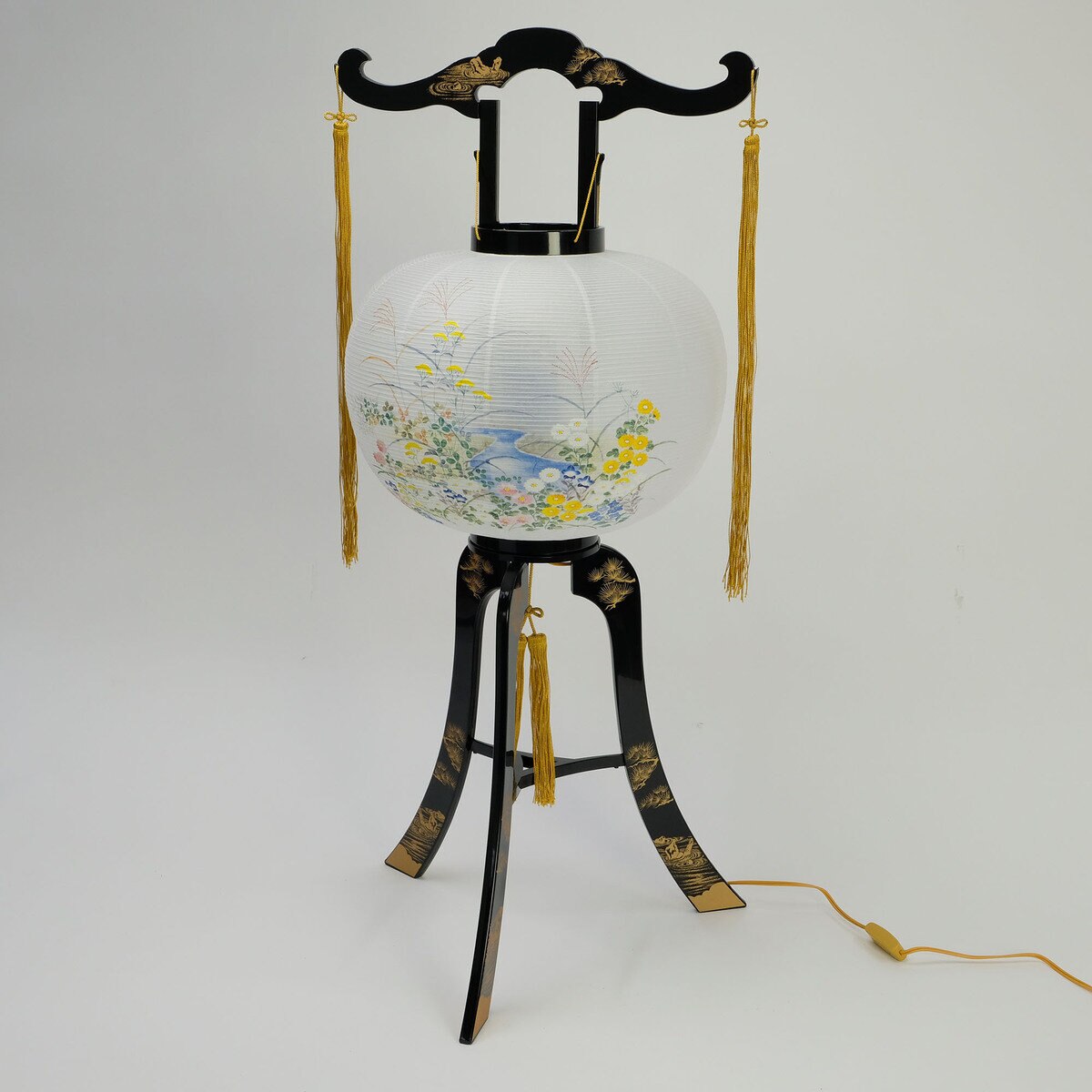 盆提灯 廻転灯 あかり13号蒔絵絵入 8610-CS-601