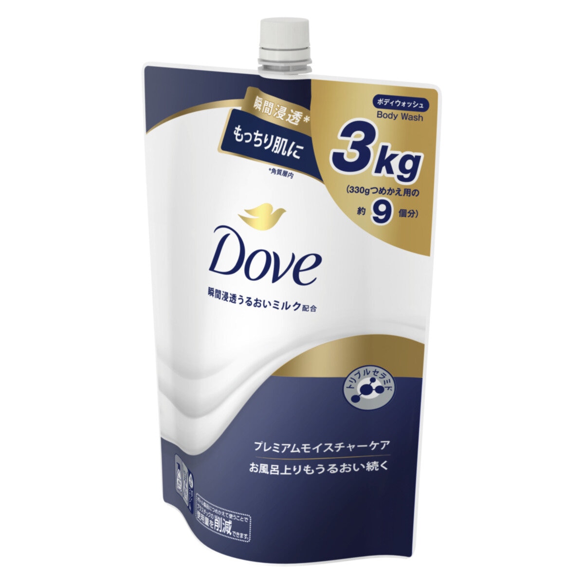 Dove (ダヴ) ボディウォッシュ プレミアム モイスチャーケア 詰替え用 3kg