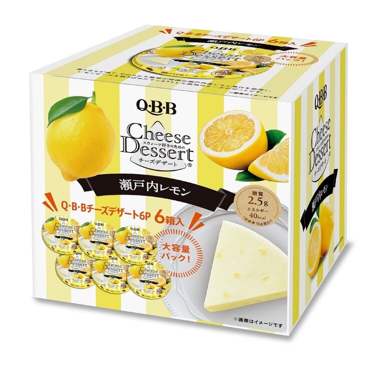 QBBデザートチーズ 瀬戸内レモン 90g(6ピース)×6個 QBBデザートチーズ 瀬戸内レモン 90g(6ピース)×6個