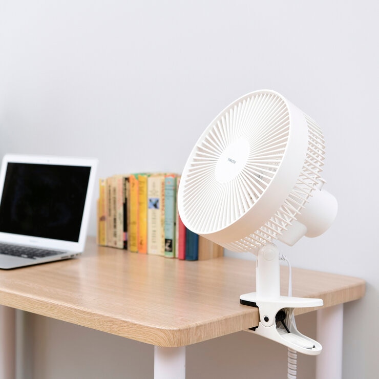 YAMAZEN 23cm クリップ扇 YCS-E233 W