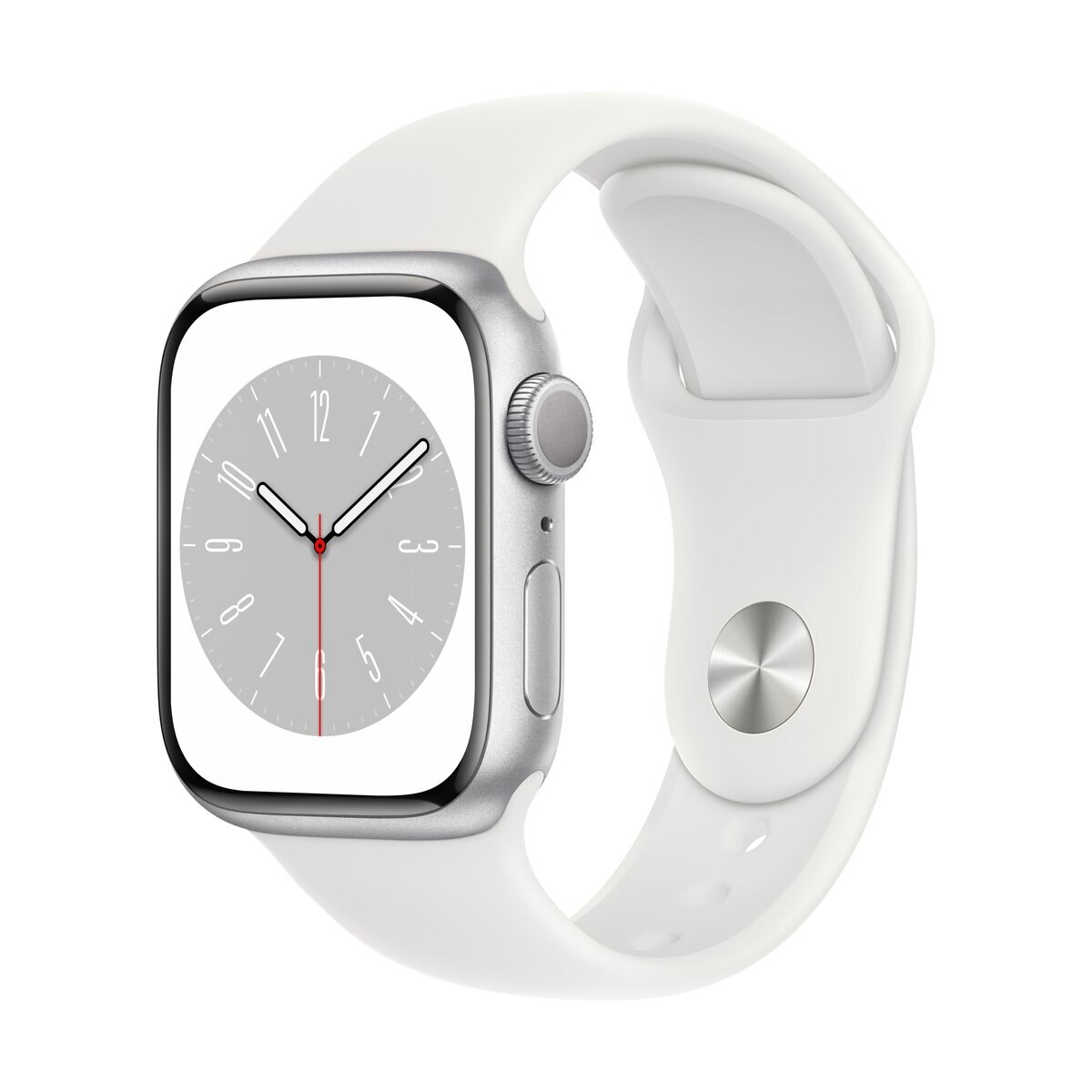 Apple Watch Series 8 GPSモデル 41mm シルバーアルミニウムケースと