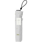 assa 日傘折りたたみ FM 50 LIGHT 軽量 グレー / ゴールドラメリボン FM816