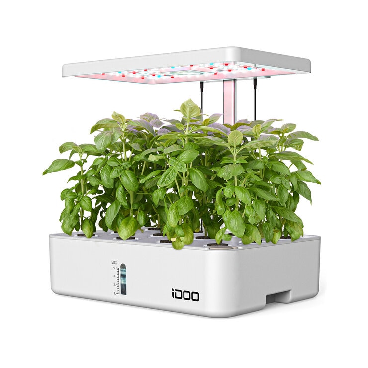 iDOO 水耕栽培キット 12株用 LEDライト付き IG301 - ホワイト | Costco