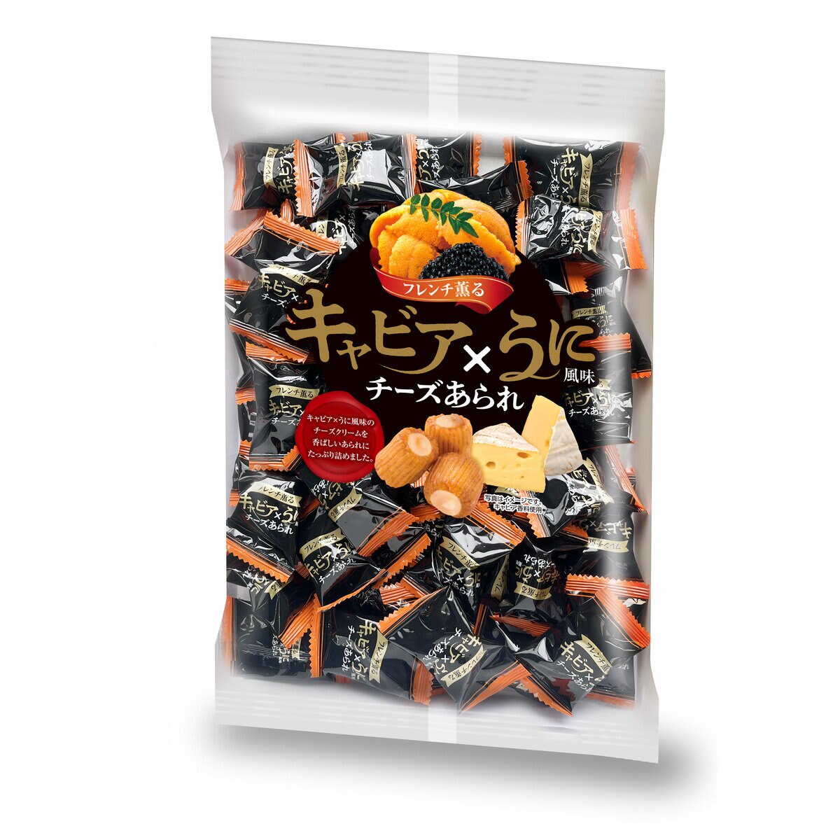 キャビア X うに風味チーズあられ 200g x 3