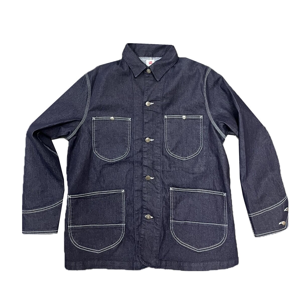 ヘインズ ストレッチデニムカバーオール / ネイビー / M
