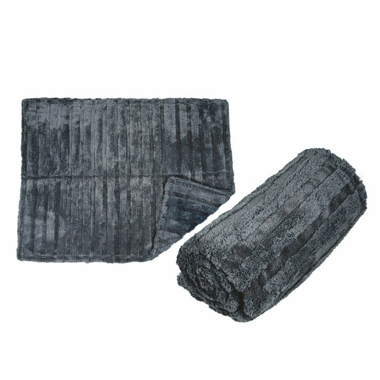 COAZ SELECTION ソフトミックスドライタオル 超吸水＆大判 グレー 90cm x 70cm