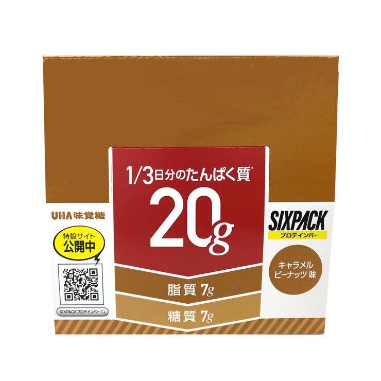 SIXPACKプロテインバー キャラメルピーナッツ味 10本入り SIXPACKプロテインバー キャラメルピーナッツ味 10本入り