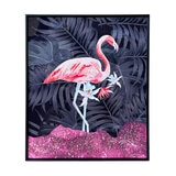 クリスタルアート フラミンゴ 51 x 61cm