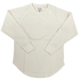 フルーツ オブ ザ ルーム レディース ワッフル 長袖 Tシャツ オフホワイト L