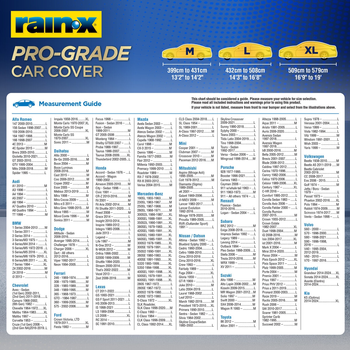 RAIN-X プログレード カーカバー ブラック