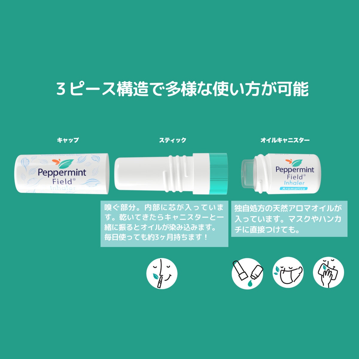 ペパーミントフィールド インヘラー 6個セット