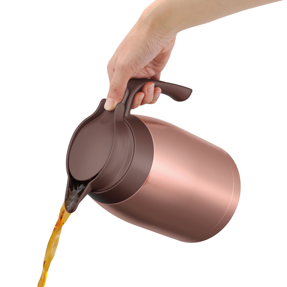 サーモス ステンレス ハンドポット 1.5L ブロンズ